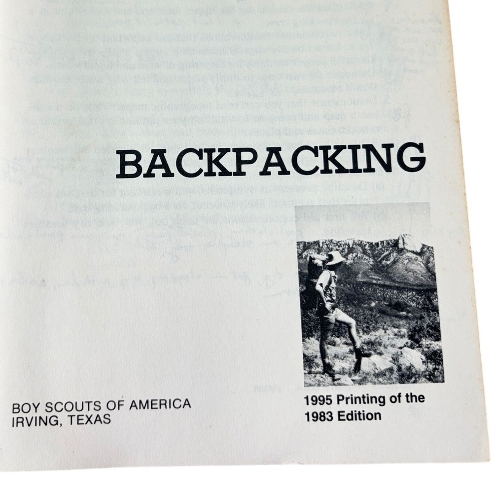 Boy Scouts of America Backpacking Merit Badge Series Pamphlet 1995 Printing 1983 - Picture 4 of 9
